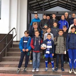 Excursion at Dynamo training complex for youth team from Troyeshchyna