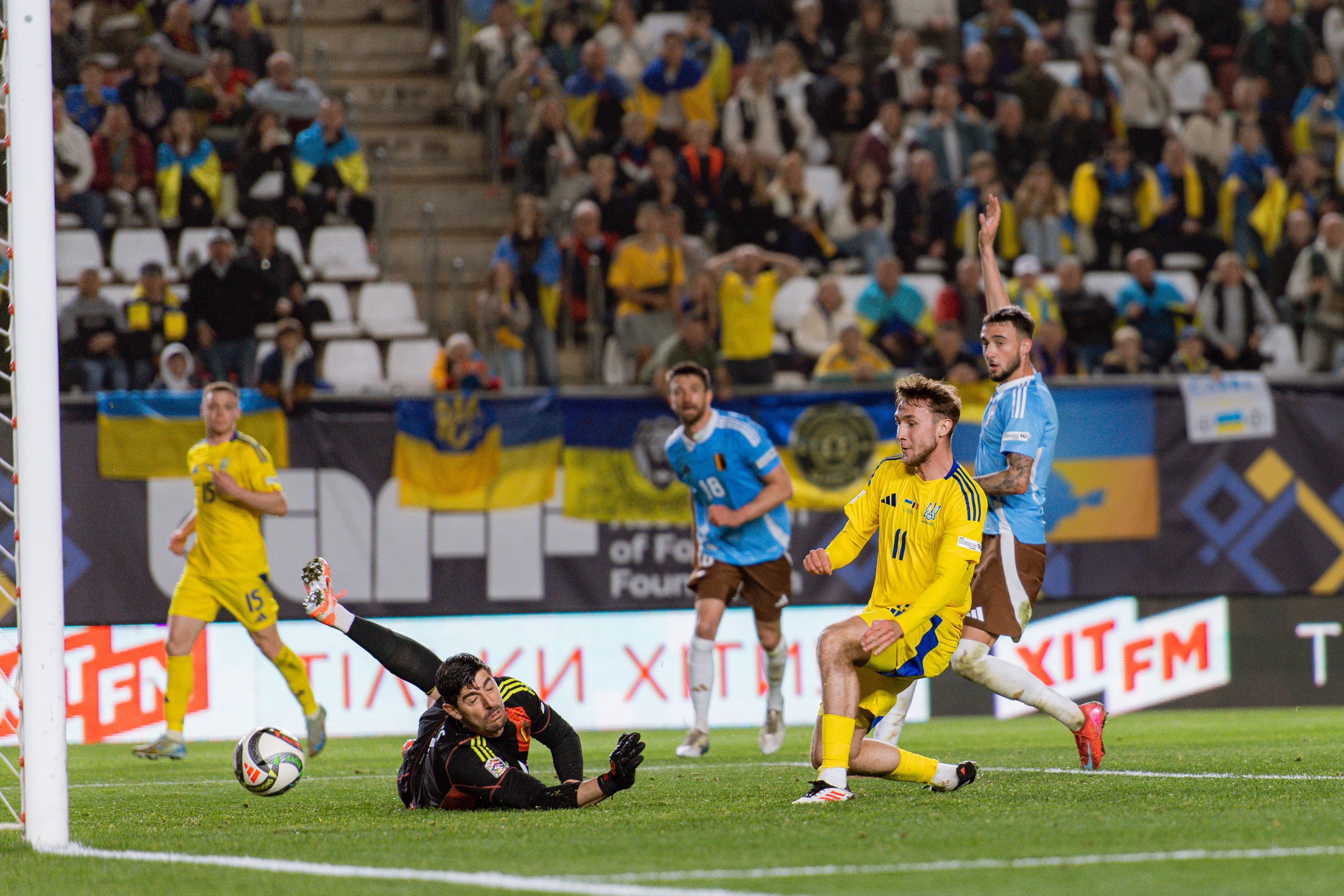 Goal by Vanat hands Ukraine win against Belgium