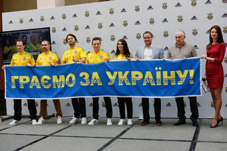 Check out Ukraine national team Euro-2016 kit presentation on club pages in social networks