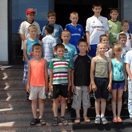 Koncha-Zaspa training complex welcomes school children from Katiuzhanka