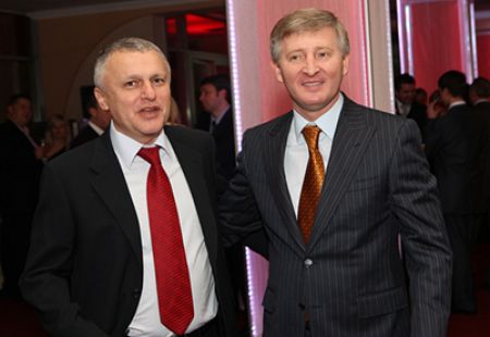 Rinat Akhmetov congratulates Ihor Surkis