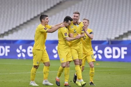 Third goal of Serhiy Sydorchuk for Ukraine