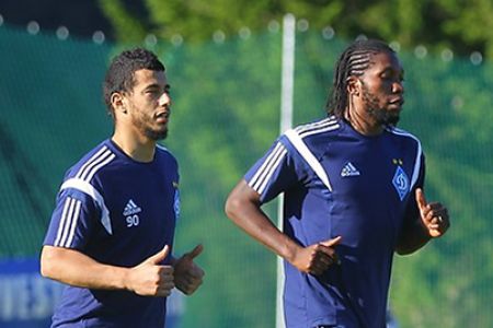 Younes Belhanda and Dieumerci Mbokani join Dynamo training camp in Austria