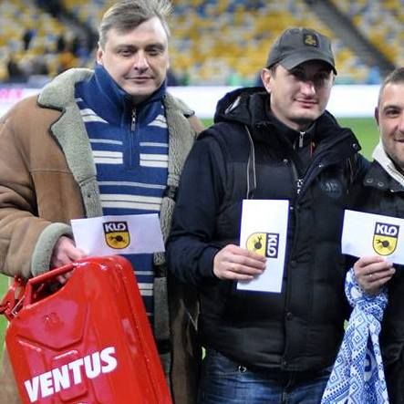 “Football bowling from KLO” at Dynamo match against Karpaty