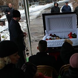 Football world says final goodbyes to Mykhailo Koman
