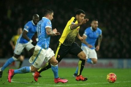 Manchester City grind out victory against Watford