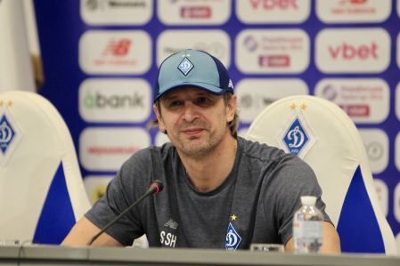 Press conference of Oleksandr Shovkovskyi after the game against Obolon