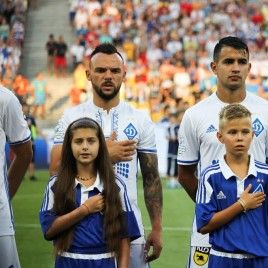 By the hand with idol at Dynamo home games!