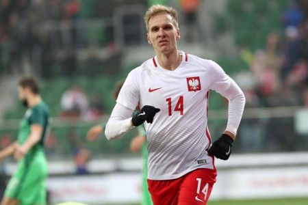 Lukasz Teodorczyk scores his first goal for Poland since March of 2013