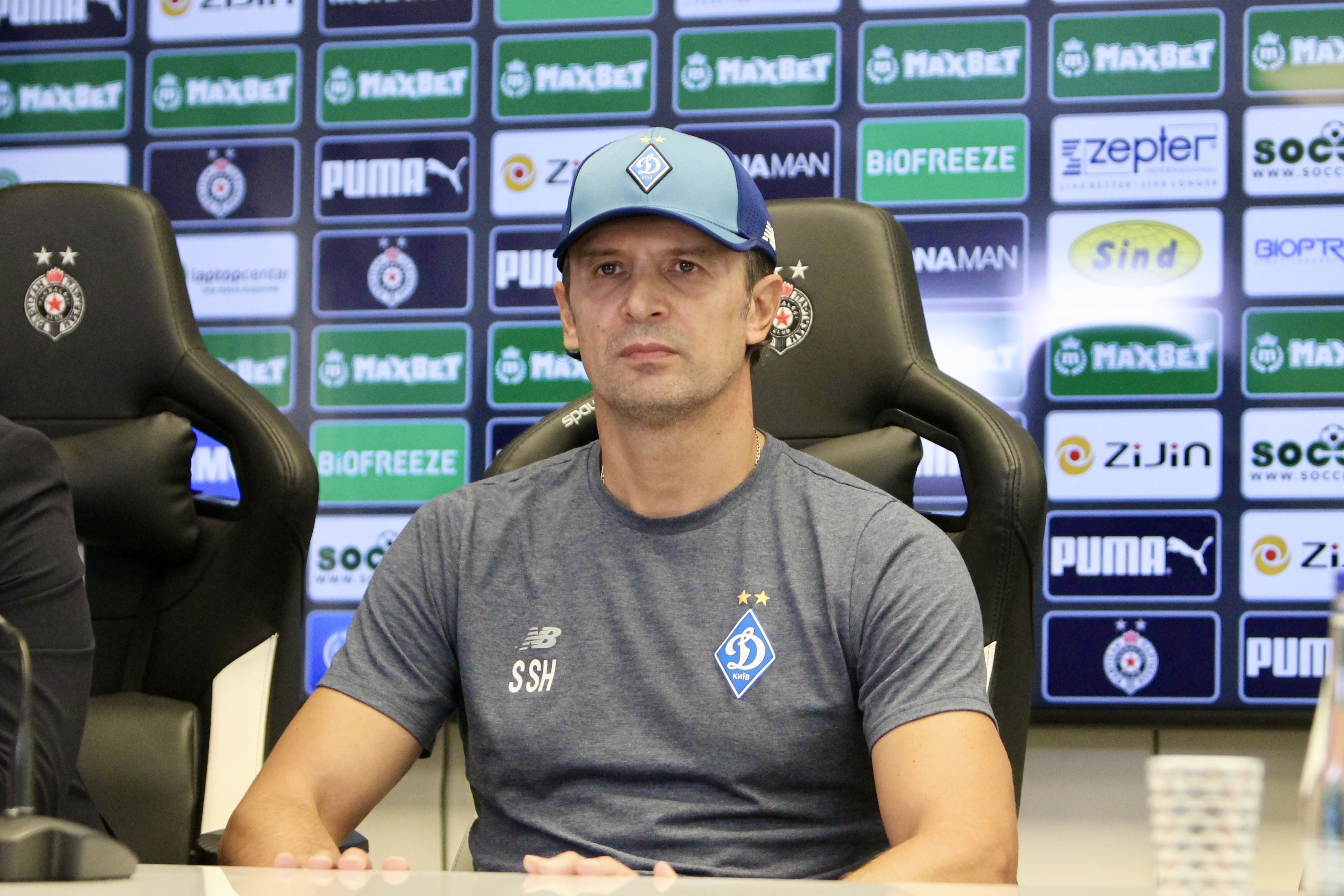 CL. Partizan – Dynamo: pre-match press conference of Oleksandr Shovkovskyi