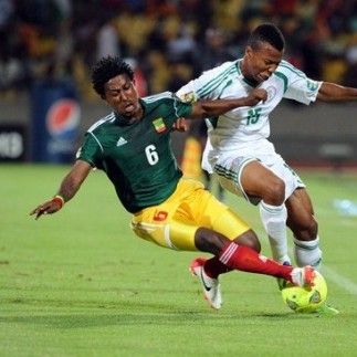 Nigeria with Brown Ideye in the quarter final of Africa Cup of Nations-2013