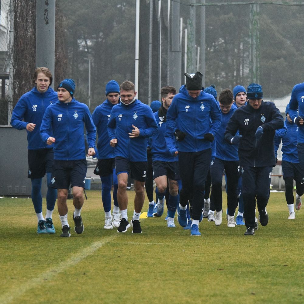 Dynamo getting ready for the game against Dnipro-1