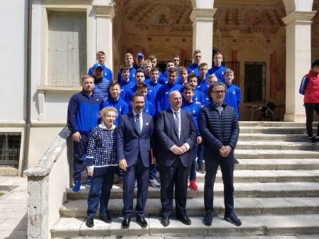 Welcome reception for Dynamo U-14 before the start of Abano Football Trophy