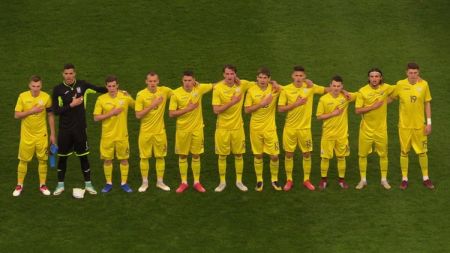 TSYTAISHVILI scores for Ukraine U-19 against Serbia in elite round