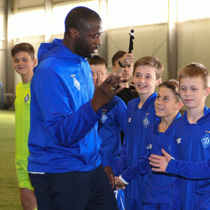 Master class for Dynamo football school trainees from Yaya Toure