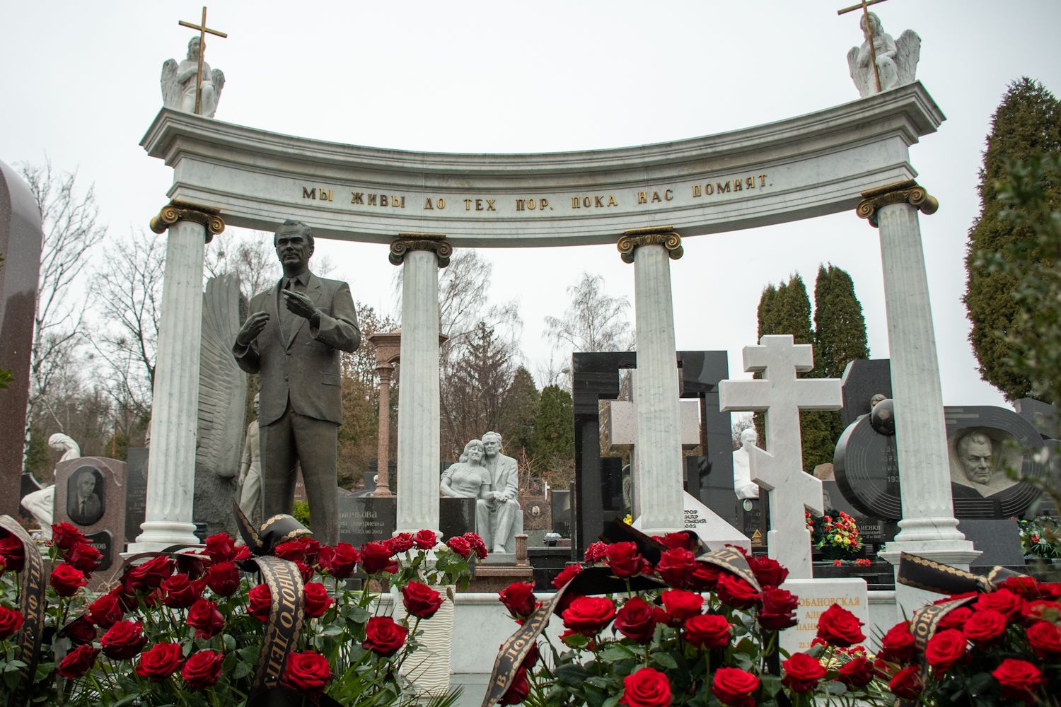 Tribute to Valeriy Lobanovskyi in Kyiv