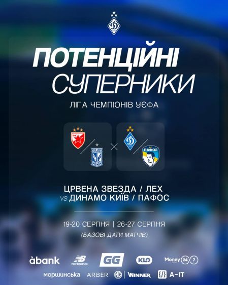 Potential Opponents of Dynamo in the next round of Champions League and Europa League Qualifiers
