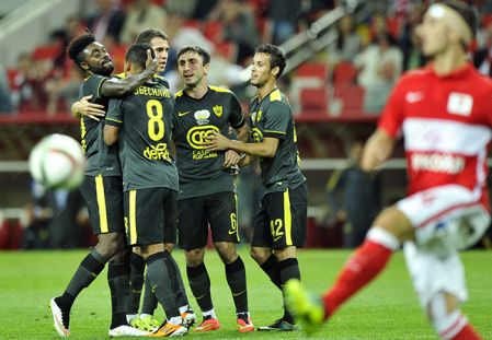 Haruna helps Anzhi to defeat Spartak in Moscow