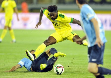 Lukman Haruna scores his first goal for Anzhi