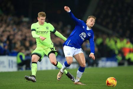 Manchester City lose Football League Cup semifinals first leg against Everton