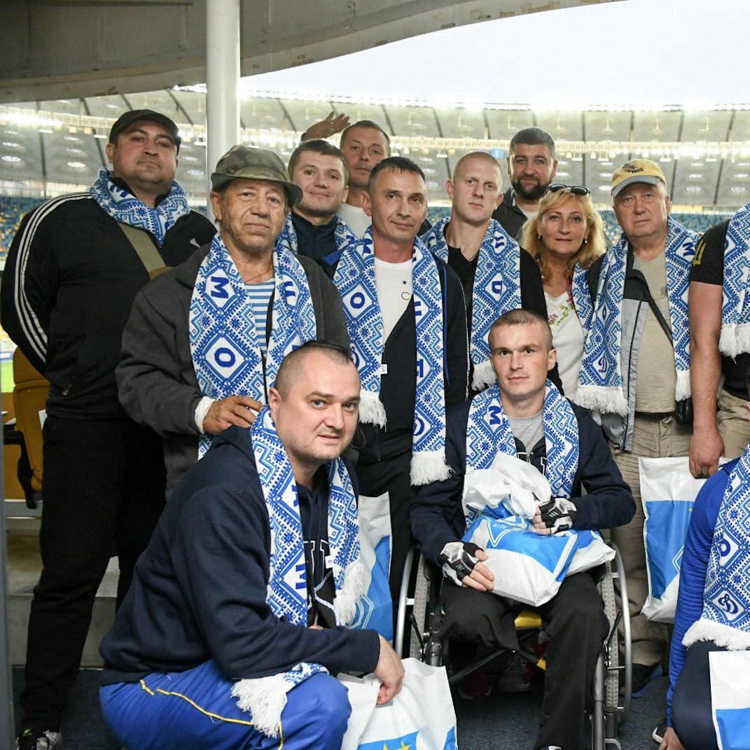 Dynamo invite wounded warriors to the game against Desna