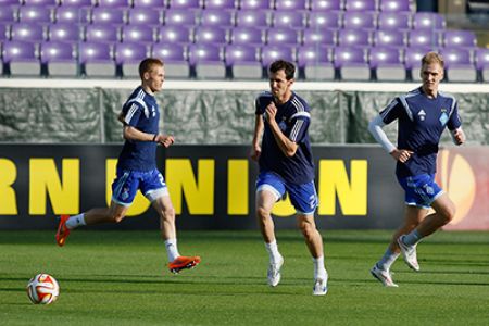 Dynamo training session at Stadio Artemio Franchi