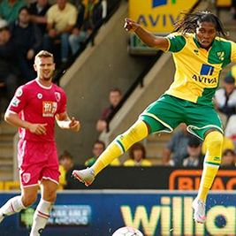 Mbokani with Norwich defeats Bournemouth in his debut match