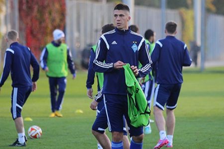 Dynamo getting ready for the game against Fiorentina