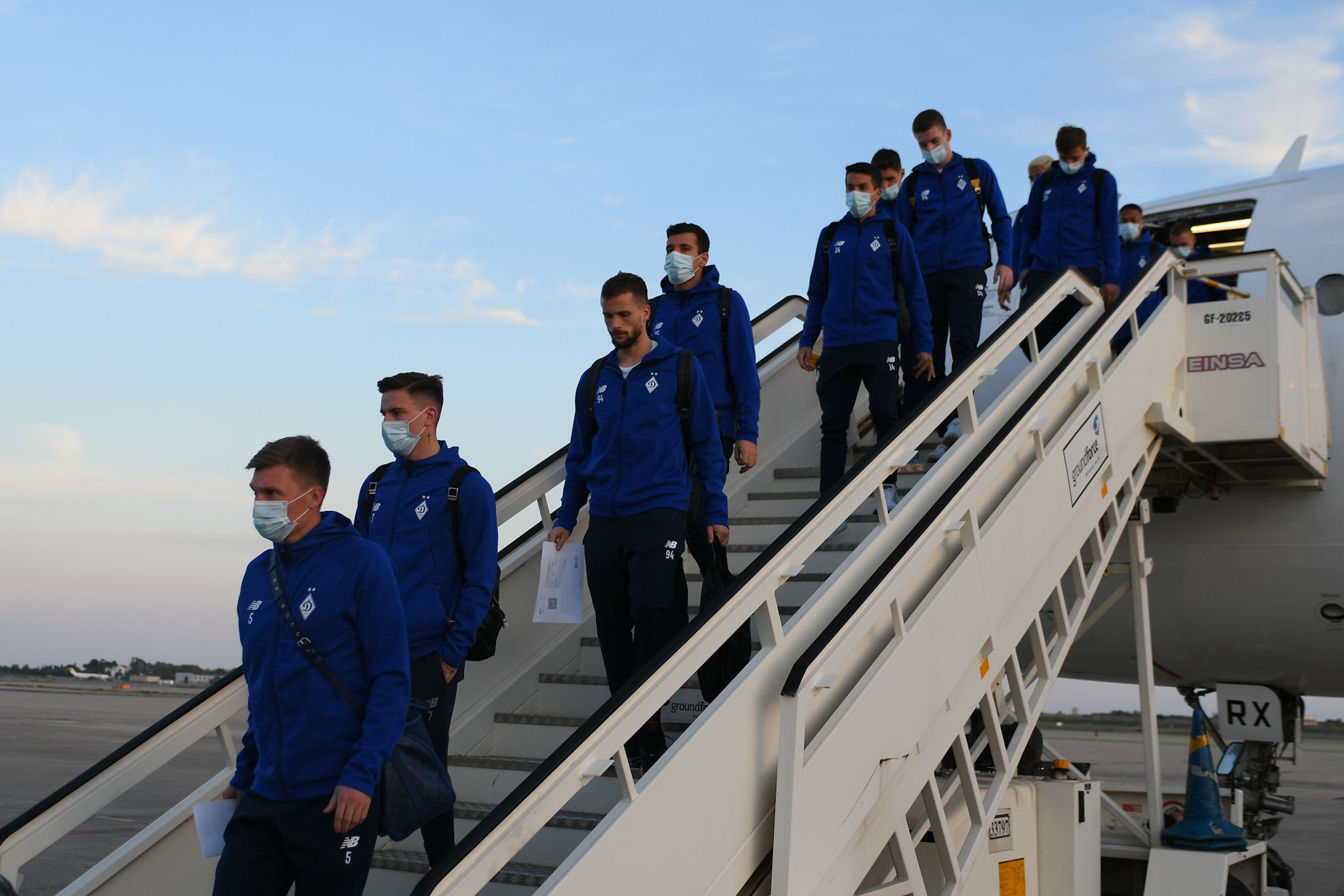 Dynamo arrive in Barcelona