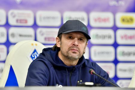 Press conference of Oleksandr Shovkovskyi after the match against Polissia