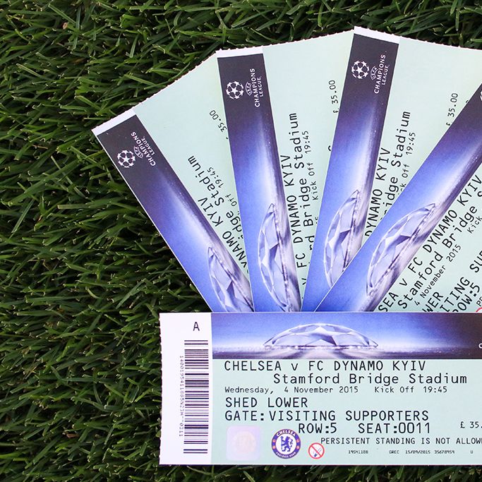 Information about tickets for Dynamo match against Chelsea in London