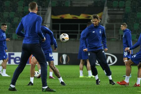 The White-Blues training session at Kybunpark St. Gallen