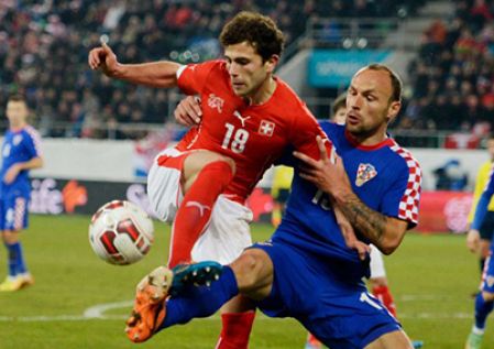 Mehmedi and Vukojevic face each other