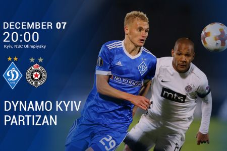 Europa League. Matchday 6. Dynamo – Partizan. Preview