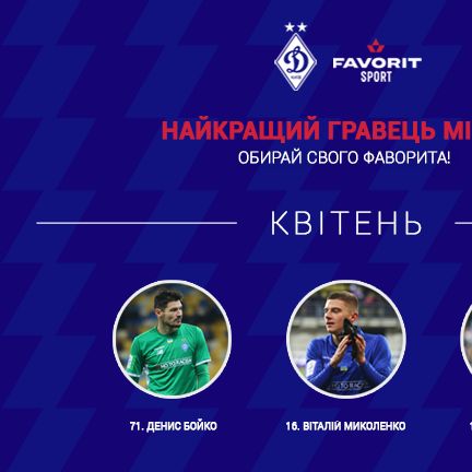 Обирай Favorit Sport гравця місяця!