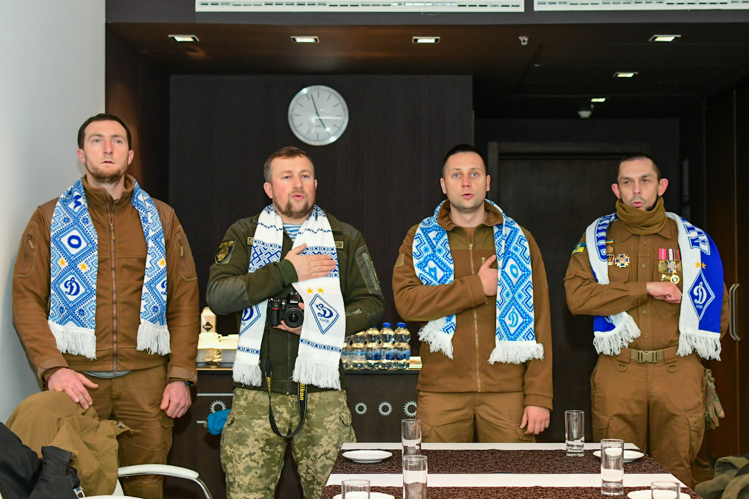 Матч «Динамо» - «Зоря» відвідали бійці АТО