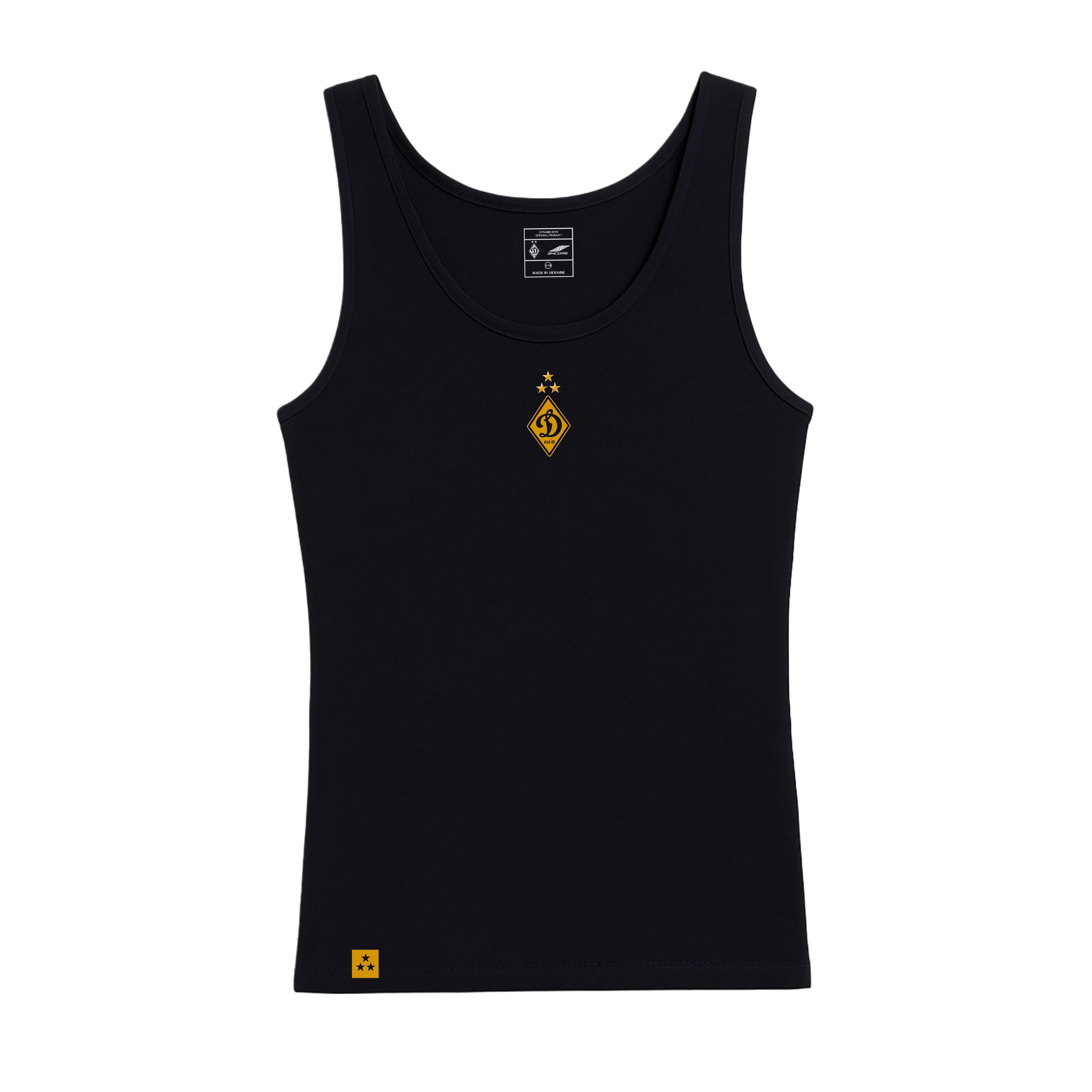 Майка чорна жіноча "Golden Logo"